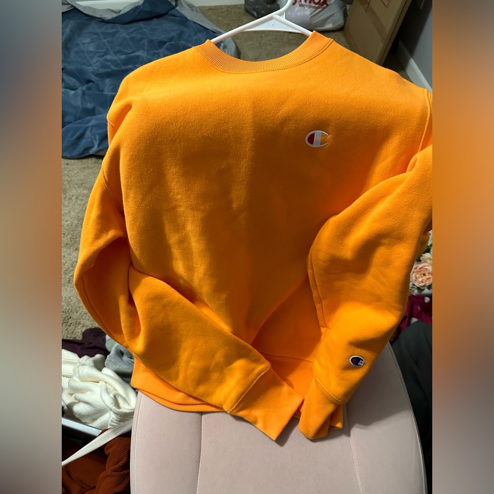 Champion bright orange pullover